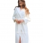 Молочный женский длинный теплый халат Shato 2338 1