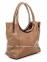 Сумка На Каждый День Italian Bags 6707_taupe Кожаная Таупе 1