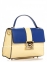 Деловая сумка Genuine Leather 8644_blue_yellow Кожаная Синий 1
