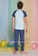 Подростковая пижама с коротким рукавом для мальчика Sevim 8026 0