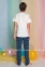Подростковая пижама с коротким рукавом для мальчика Sevim 8052 0