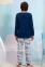 Хлопковая пижама для мальчика подростка Sevim 8141 0