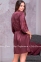 Короткий атласный халат с кружевом Mia-Mella Мирабелла Фешн 2213 слива 0