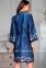 Короткий атласный халат кимоно Mia-Amore Барокко 8613 0