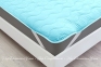 Наматрасник с шелковым наполнителем на резинках по углам MirSon Silk 1725 Eco Light Blue 70х130 (2200002890779) 0