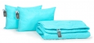 Всесезонный набор с тенсель одеяло и две подушки MirSon 1673 Eco Light Blue 200х220 (2200002657754) 1