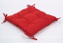 Подушка на стул с завязками Lotus Optima 40х40х5 красный 0