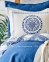Набор постельное белье с покрывалом + плед Karaca Home Levni Mavi 2020-1 евро синий 0