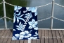 Полотенце пляжное велюр Lotus Hawaii 75х150 синий 0