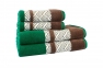 Махровое полотенце Hobby Nazende 50X90 Зеленый/Коричневый (8698499313729) 0