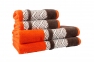 Махровое полотенце Hobby Nazende 50X90 Оранжевый/Коричневый (8698499313767) 0