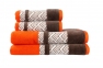 Махровое полотенце Hobby Nazende 70X140 Оранжевый/Коричневый (8698499313774) 0