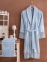 Набор женский халат с кружевом и полотенце Marie Claire Valerie blue 1