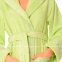 Женский махровый халат с капюшоном Arya 13430 фисташковый 1