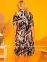 Длинное летнее платье из вискозы Cocoon P20706 персиковое 1