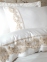 Сатиновое постельное белье с вышивкой Dantela Vita Inci krem евро 1