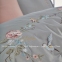 Сатиновое постельное белье с вышивкой Dantela Vita Ruya grey евро 8