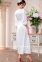 Длинный белый атласный халат с кружевом Mia-Amore Кристина 8899 1
