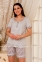 Хлопковая пижама шорты и футболка с коротким рукавом Emmi 40108 кофе 1