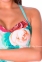 Цельный купальник Bip-Bip 19BT - Amarant turquois roses 2