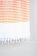 Полотенце Pestemal Barine White Imbat Orange 90х170 оранжевый 1