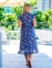 Летнее льняное платье на запах Lingerie 170443 синее 3