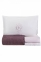 Набор постельное белье с пледом Karaca Home Quatre Delux Murdum 2020-1 евро фиолетовый 2