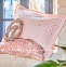 Набор постельное белье с покрывалом Karaca Home Passaro Blush евро пудра 2