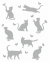Плед LightHouse Meow 140X200 Светло-Серый (2200000547071) 3