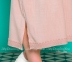 Длинное летнее льняное платье с коротким рукавом Cocoon S20520 пудра 4