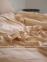 Однотонное постельное белье из вареного хлопка Limasso Akdeniz Exclusive beige евро 4
