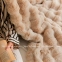 Бежевый меховой плед-покрывало Home Textile Sable 206597 200х230 2