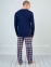 Пижама мужская реглан со штанами Sevim 9258 синяя 3