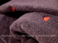 Махровая простынь-покрывало Hobby Lubow/Love Microcotton темно-серая 220х240 (8698499336643) 0