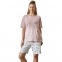 Женская хлопковая трикотажная пижама шорты с футболкой Hays 36201 0