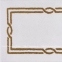 Хлопковый коврик ABYSS & HABIDECOR Cross white-gold 70х120 2
