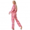 Теплая женская фланелевая пижама на пуговицах Key LNS 437 B23 3
