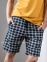 Мужская пижама шорты с футболкой Isa 221500-0060 сине-желтая 1