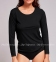 Женская футболка с длинным рукавом Gisela Undies 1/0123 черная 0