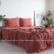 Хлопковая простынь-покрывало La Modno Pike Stonewashed Terra Cotta 220х240 3