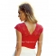 Женская красная блузка с коротким рукавом Eldar Axel 2