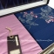 Сатиновое постельное белье с вышивкой Dantela Vita Efra lacivert евро 2