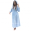 Голубой женский длинный теплый халат Shato 2338 0