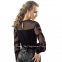 Женская черная блузка с длинным рукавом Eldar Samanta 0
