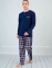Пижама мужская реглан со штанами Sevim 9258 синяя 0