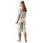 Женская хлопковая трикотажная пижама капри с футболкой Hays 36148 5