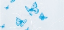 Шторка для ванной Spirella Butterfly голубая 0