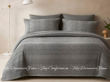 Муслиновое постельное белье La Maison Feran charcoal евро