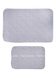 Набор ковриков в ванную комнату IzziHome Lux Suffy Gri 40x60 и 60x90 (2200000549150)