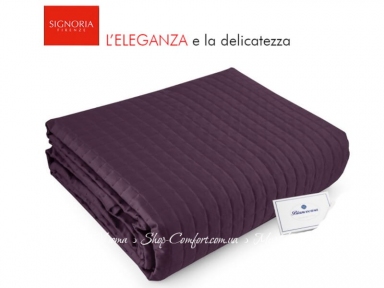 Стеганное покрывало Signoria Firenze Masaccio aubergine 220х240